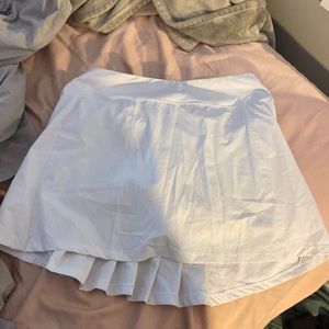White workout skirt